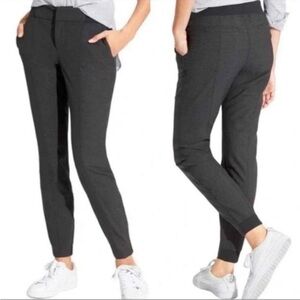 Athleta Women Wool Blend Work it City Joggers Pants Dark Gray Black Size 4
